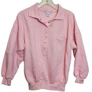 Vintage Pullover Sweatshirt Light Pink Junior Connection Original Tag Size Small